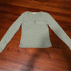 PINK REPUBLIC Sage Long Sleeve Tee size small